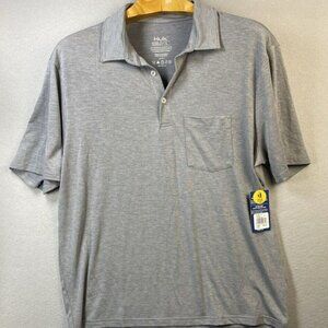 HUK Waypoint Polo Shirt Mens Large Performance Fishing Short Sleeve H1200526 NWT